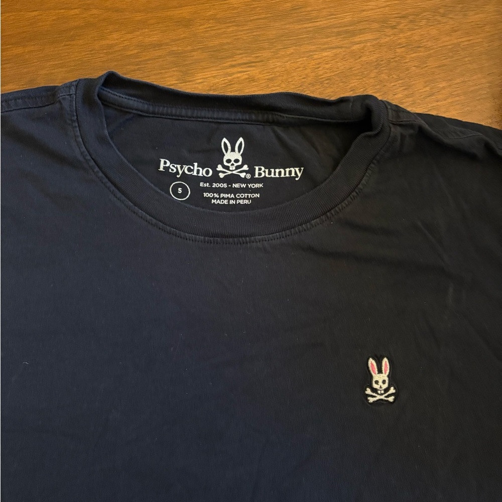 Psycho Bunny Men's Dark Blue Tee